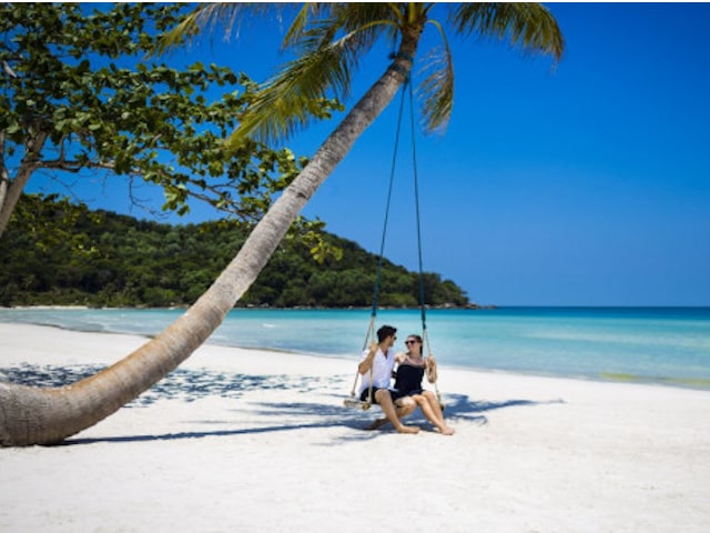 Vietnam in Hochzeitsreisendes Augen